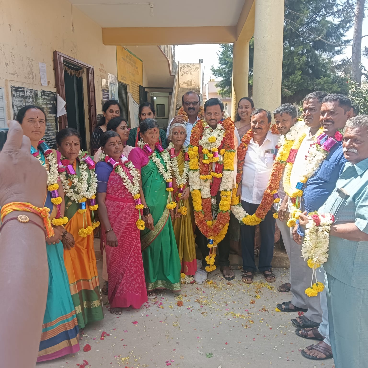 ಗ್ರಾಮ ಪಂಚಾಯ್ತಿ ಅಧ್ಯಕ್ಷರಾಗಿ ಮಂಜುನಾಥ್ ಅವಿರೋಧ ಆಯ್ಕೆ