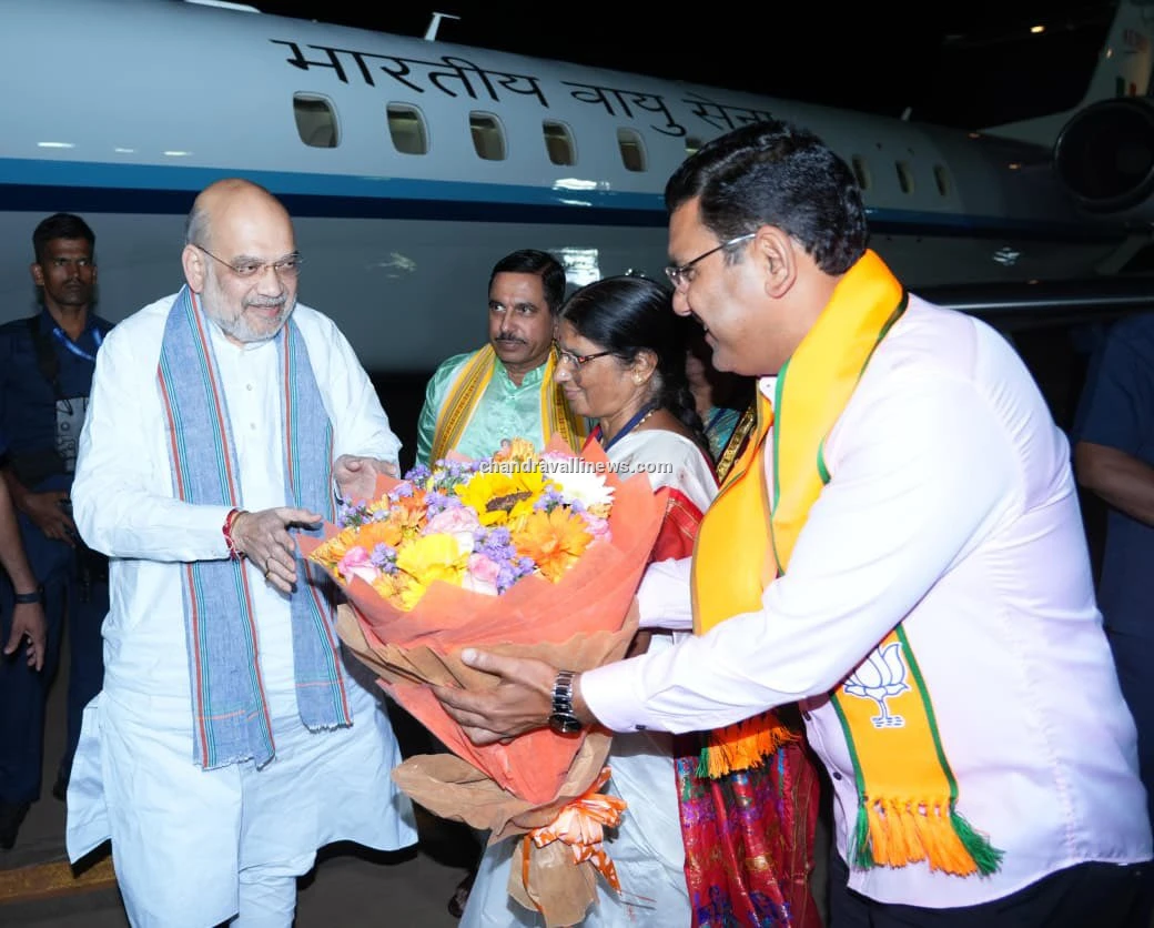 ಕೇಂದ್ರ ಗೃಹ ಸಚಿವ ಅಮಿತ್ ಶಾ ಅವರಿಗೆ ಆತ್ಮೀಯ ಸ್ವಾಗತ: ಬಿಜೆಪಿ ರಾಜ್ಯಾಧ್ಯಕ್ಷ ಬಿ.ವೈ ವಿಜಯೇಂದ್ರ