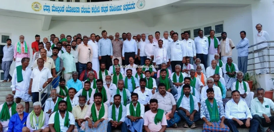 ಭದ್ರೆಗಾಗಿ ಕ್ಯಾದಿಗೆರೆ, ಜೆ.ಎನ್.ಕೋಟೆ ರೈತರ ಹಕ್ಕೊತ್ತಾಯ ನೀರಾವರಿ ಅನುಷ್ಠಾನ ಹೋರಾಟ ಸಮಿತಿ ಸಾಥ್. ಮುಖ್ಯ ಇಂಜಿನಿಯರ್ ಜೊತೆ ಮಾತುಕತೆ