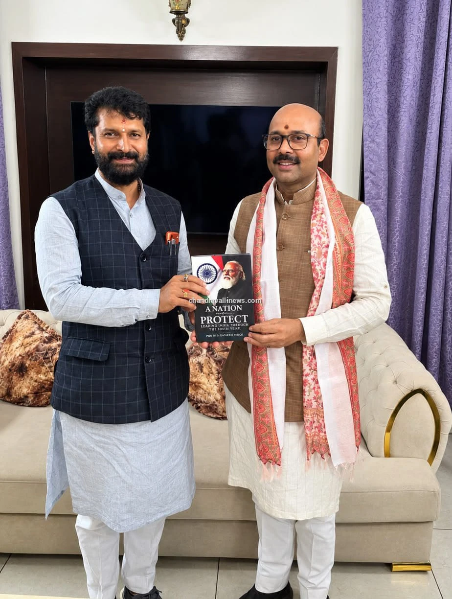 ನವದೆಹಲಿಯಲ್ಲಿ ಬಿಜೆಪಿ ನಾಯಕ ಹರೀಶ್ ದ್ವಿವೇದಿ ಭೇಟಿ ಮಾಡಿದ ಸಿ.ಟಿ. ರವಿ 