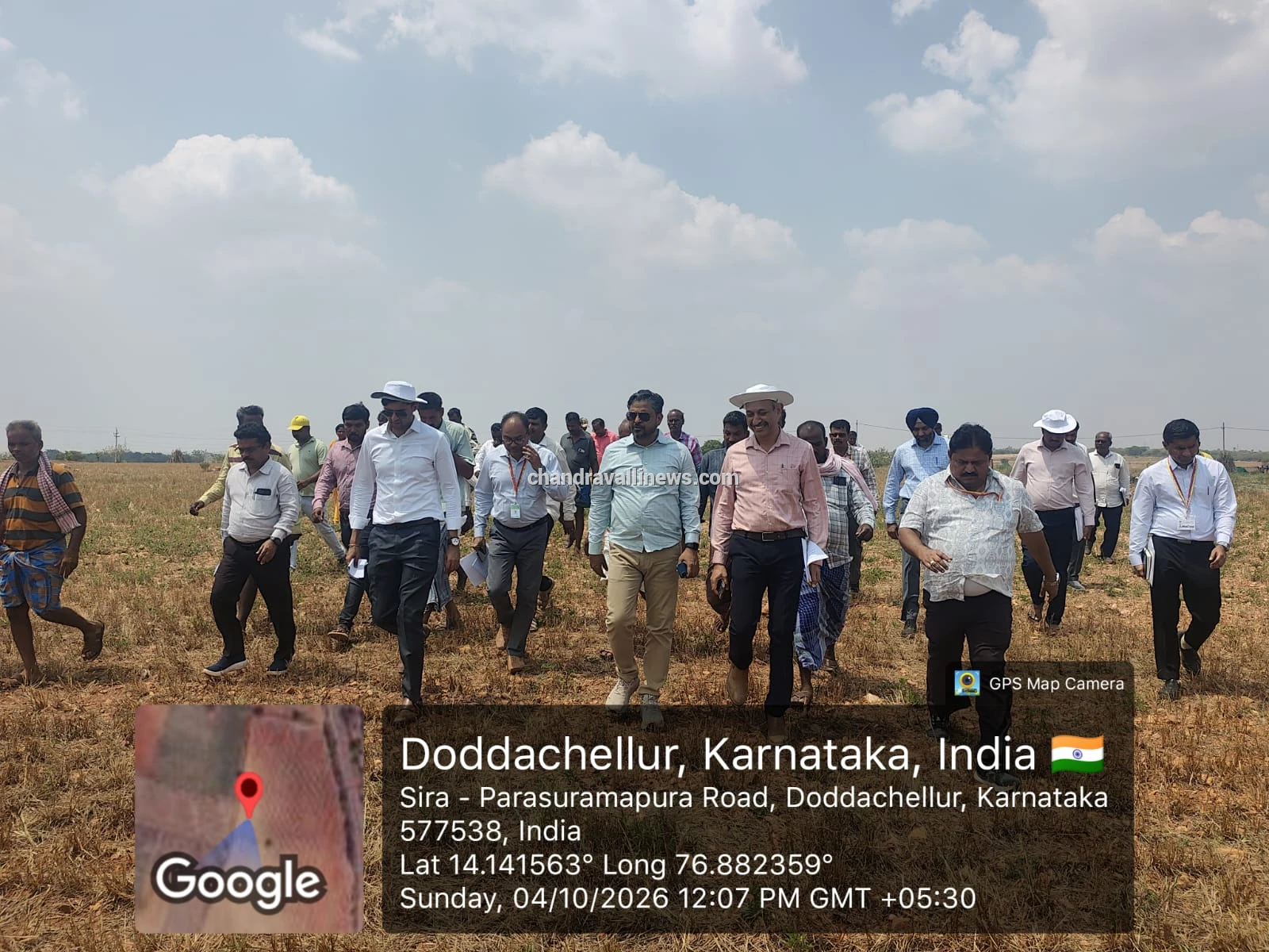 ಮಳೆ ಕೊರತೆಯಿಂದ ಒಣಗಿದ ಬೆಳೆಗಳ ಪರಿಶೀಲನೆ ನಡೆಸಿದ ಕೇಂದ್ರ ಬರ ಅಧ್ಯಯನ ತಂಡ; ರೈತರಿಂದ ಪರಿಹಾರಕ್ಕೆ ಆಗ್ರಹ