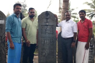 ಅಪರೂಪದ ಮಹಾಸತಿ ಶಿಲ್ಪಯುಕ್ತ ವೀರಗಲ್ಲು ಪತ್ತೆ