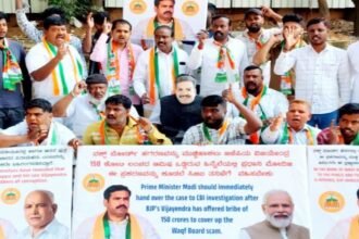 ಸಿಬಿಐ ತನಿಖೆಗೆ ಒತ್ತಾಯಿಸಿ ಕಾಂಗ್ರೆಸ್ ದಿಢೀರ್ ಪ್ರತಿಭಟನೆ