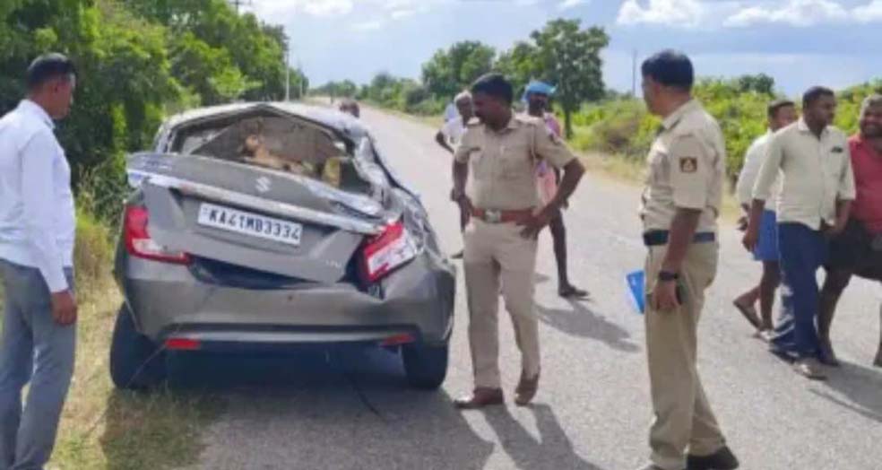 ಕಾರುಪಲ್ಟಿ ಸ್ಥಳದಲ್ಲೇ ಓರ್ವ ವ್ಯಕ್ತಿ ಸಾವು ಮತ್ತೊರ್ವನಿಗೆ ಗಾಯ