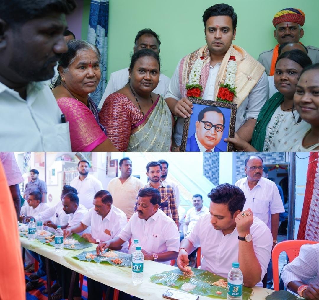 ದಲಿತ ಕಾಲೋನಿಯಲ್ಲಿ ಸಹಪಂಕ್ತಿ ಭೋಜನ ಮಾಡಿದ ಮಹಾರಾಜರು
