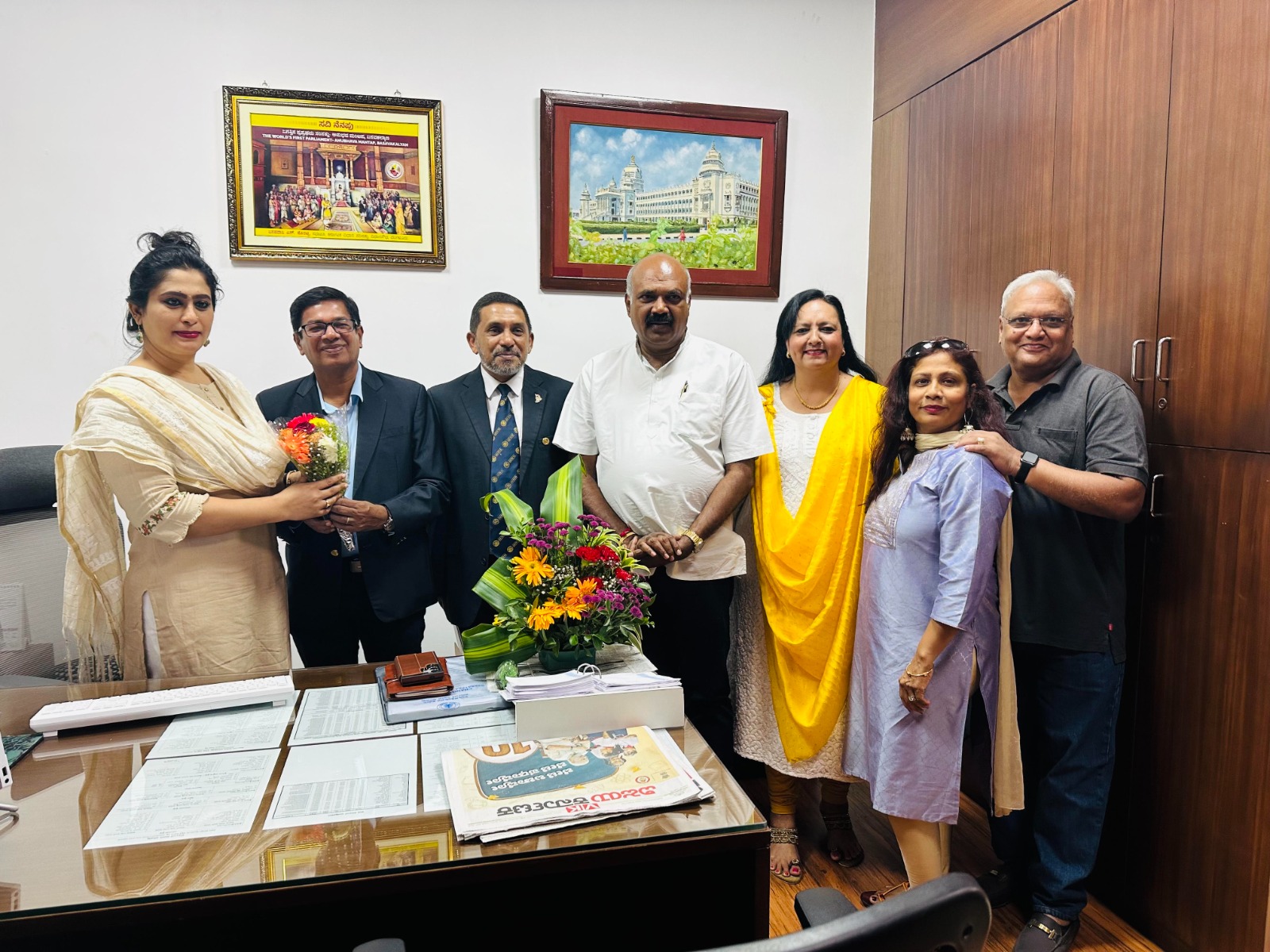 ವಿಧಾನಸೌಧಕ್ಕೆ ಶ್ರೀಲಂಕಾ ಪತ್ರಕರ್ತರ ಭೇಟಿ