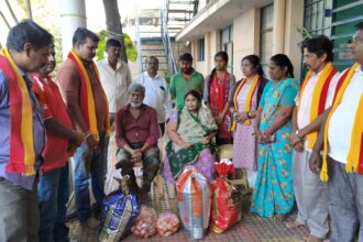 ಕರ್ನಾಟಕ ರಕ್ಷಣಾ ವೇದಿಕೆ ಸ್ವಾಭಿಮಾನಿ ಬಣದ ಸಹಾಯ ಹಸ್ತ