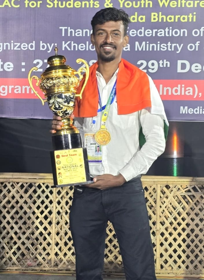 ಕಿಕ್ ಬಾಕ್ಸಿಂಗ್ ಸ್ಪರ್ಧೆಯಲ್ಲಿ ಜಗದೀಶ್ ಚಿನ್ನದ ಪದಕ