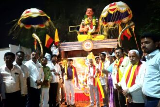 ರನ್ನ ರಥಯಾತ್ರೆಗೆ ಭವ್ಯ ಸ್ವಾಗತ