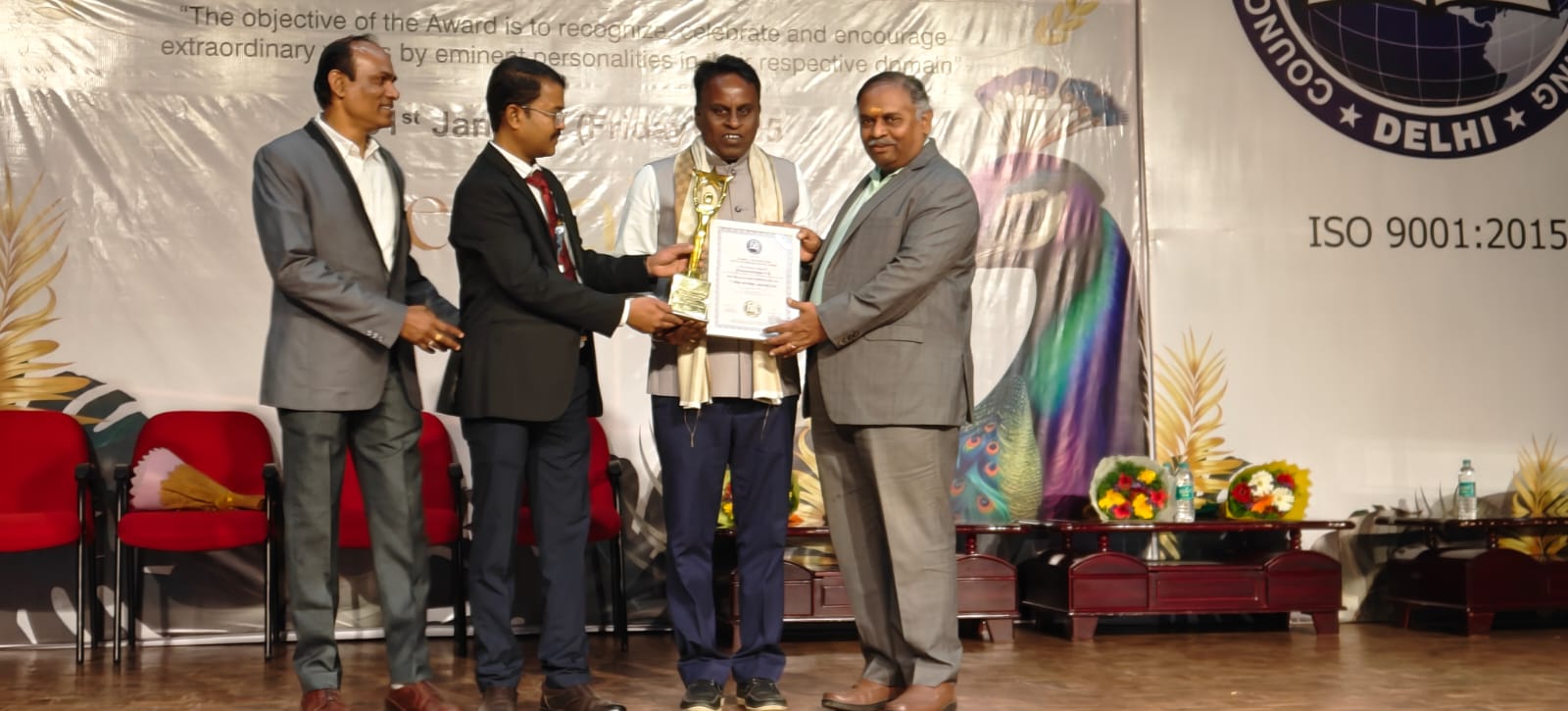 ಸಿದ್ದೇಶ್ವರಪ್ಪ ಅವರಿಗೆ ಅತ್ಯುತ್ತಮ ಕ್ಷೇತ್ರಪ್ರಚಾರಾಧಿಕಾರಿ ಪ್ರಶಸ್ತಿ