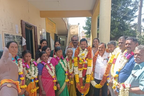 ಗ್ರಾಮ ಪಂಚಾಯ್ತಿ ಅಧ್ಯಕ್ಷರಾಗಿ ಮಂಜುನಾಥ್ ಅವಿರೋಧ ಆಯ್ಕೆ