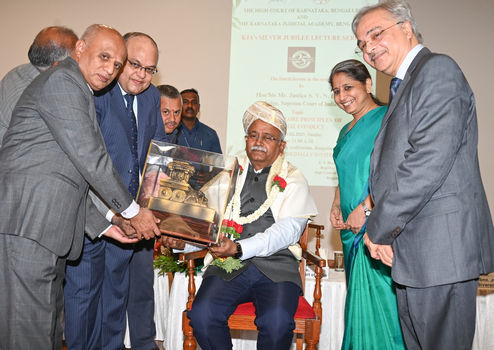 ಸರ್ವೋಚ್ಛ ನ್ಯಾಯಾಲಯದ ನ್ಯಾಯಾಧೀಶರಾದ ಎಸ್.ವಿ.ಎನ್.ಭಾಟಿ ಉಪನ್ಯಾಸ