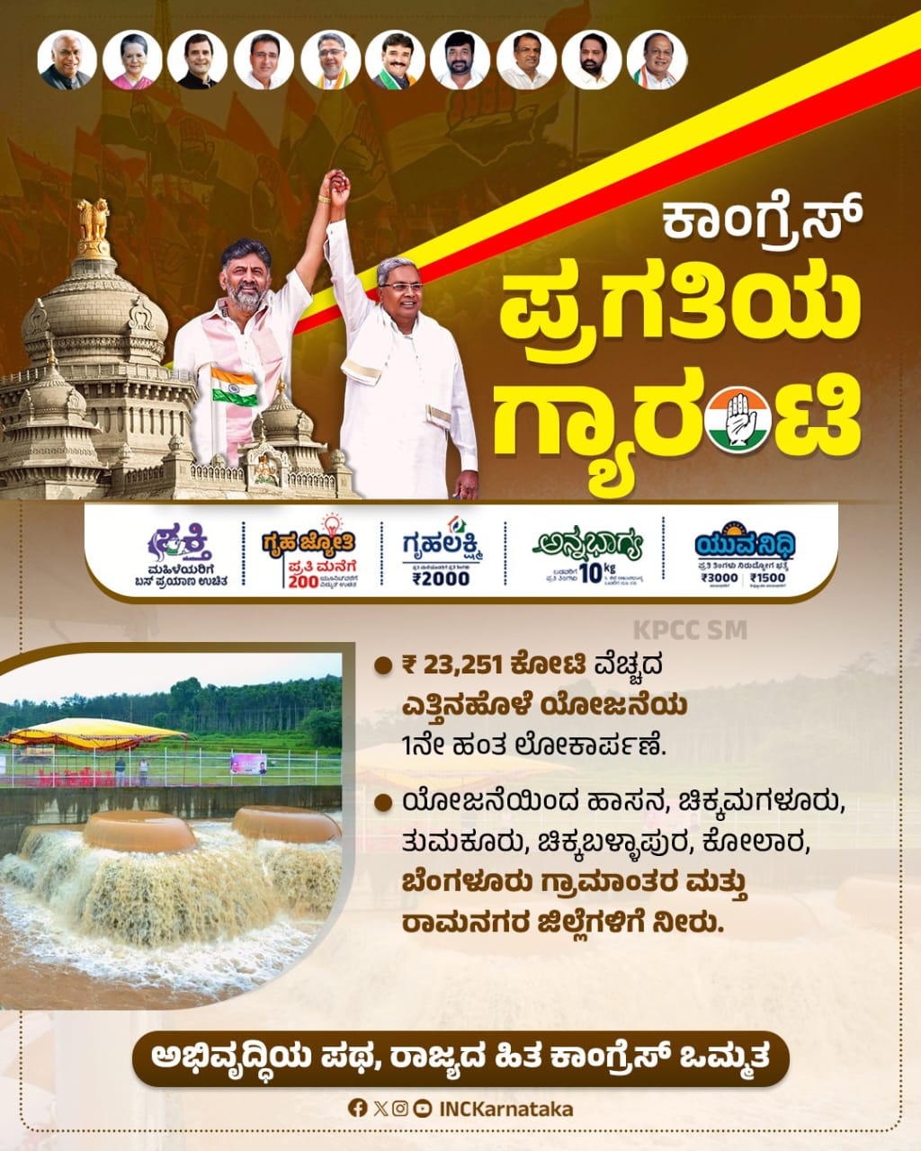 ಕಾಂಗ್ರೆಸ್ ಪ್ರಗತಿಯ ಗ್ಯಾರಂಟಿ!