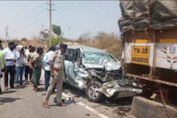 ಚಿತ್ರದುರ್ಗದ ತಮಟಕಲ್ಲು ಸಮೀಪ ಭೀಕರ ಅಪಘಾತಕ್ಕೆ ಐವರ ಸಾವು