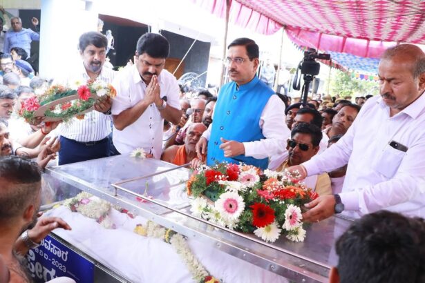ಪೊಲೀಸರ ಗೌರವದೊಂದಿಗೆ ನಡೆದ ಉದ್ಯಮಿ ಮಂಜುನಾಥ್​ ರಾವ್​ ಅಂತ್ಯ ಸಂಸ್ಕಾರ