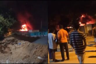 ಆಕಸ್ಮಿಕ ಅಗ್ನಿ ಅವಘಡ, ಕಾರ್ಮಿಕರ ಶೆಡ್ ಗಳು ಸಂಪೂರ್ಣ ಭಸ್ಮ