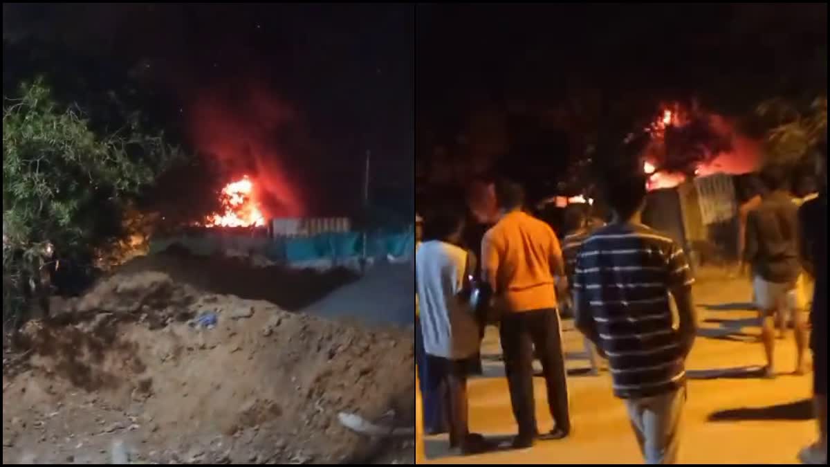 ಆಕಸ್ಮಿಕ ಅಗ್ನಿ ಅವಘಡ, ಕಾರ್ಮಿಕರ ಶೆಡ್ ಗಳು ಸಂಪೂರ್ಣ ಭಸ್ಮ