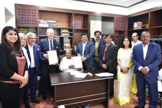 ವೋಲ್ವೊ ಗ್ರೂಪ್’CEO ಮಾರ್ಟಿನ್ ಲುಂಡ್’ಸ್ಟೆಡ್ ಅವರೊಂದಿಗೆ ಸಭೆ ನಡೆಸಿದ ಸಚಿವ ಎಂ.ಬಿ ಪಾಟೀಲ್