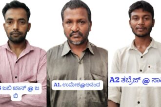 ಓಮ್ನಿ ಕಾರುಗಳನ್ನು ಕದ್ದು ಮಾರುತ್ತಿದ್ದ ಮೂರು ಕಳ್ಳರ ಬಂಧನ