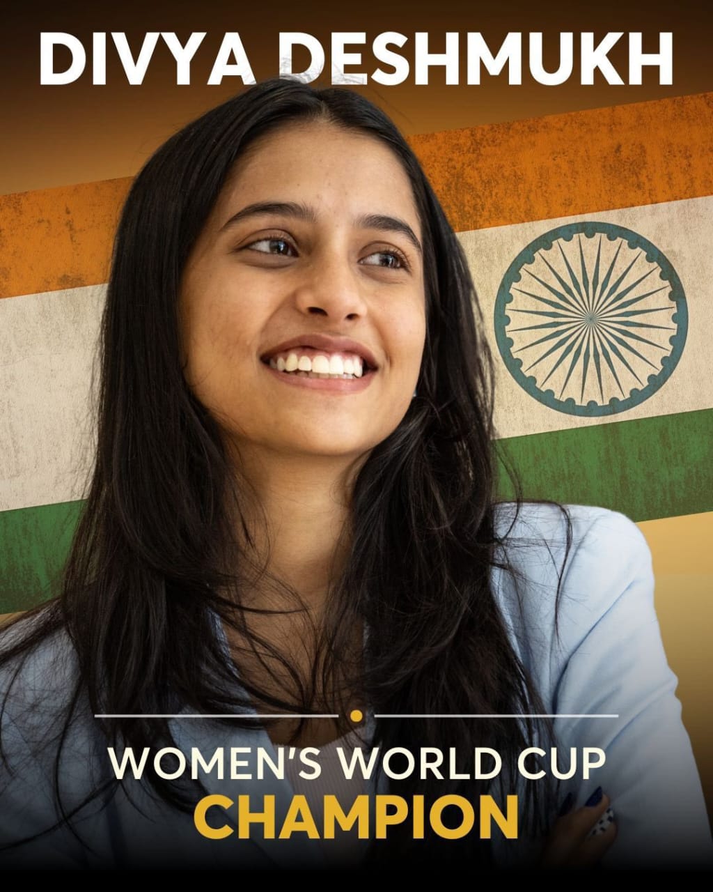 ಮಹಿಳಾ ಚೆಸ್‌ ವಿಶ್ವಕಪ್‌ ಗೆದ್ದ ದಿವ್ಯಾ ದೇಶ್‌ ಮುಖ್‌