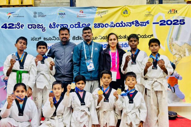 ಟೇಕ್ವಾಂಡೋ ಚಾಂಪಿಯನ್‌ ಶಿಪ್‌ನಲ್ಲಿ ಕೋಟೆ ನಾಡಿಗೆ 11 ಪದಕ