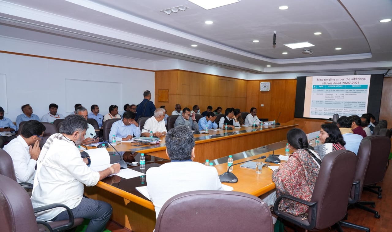 ಗ್ರೇಟರ್ ಬೆಂಗಳೂರು ಪ್ರಾಧಿಕಾರದ ಅಧಿಕಾರಿಗಳ ಸಭೆ