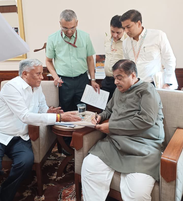 ಹಿರಿಯೂರು-ಹಾಸನ ಆರ್ಥಿಕ ಗ್ರೀನ್‌ ಫೀಲ್ಡ್‌ ಕಾರಿಡಾರ್‌ ಗೆ ಮನವಿ ಮಾಡಿದ ಸಚಿವ ಸೋಮಣ್ಣ