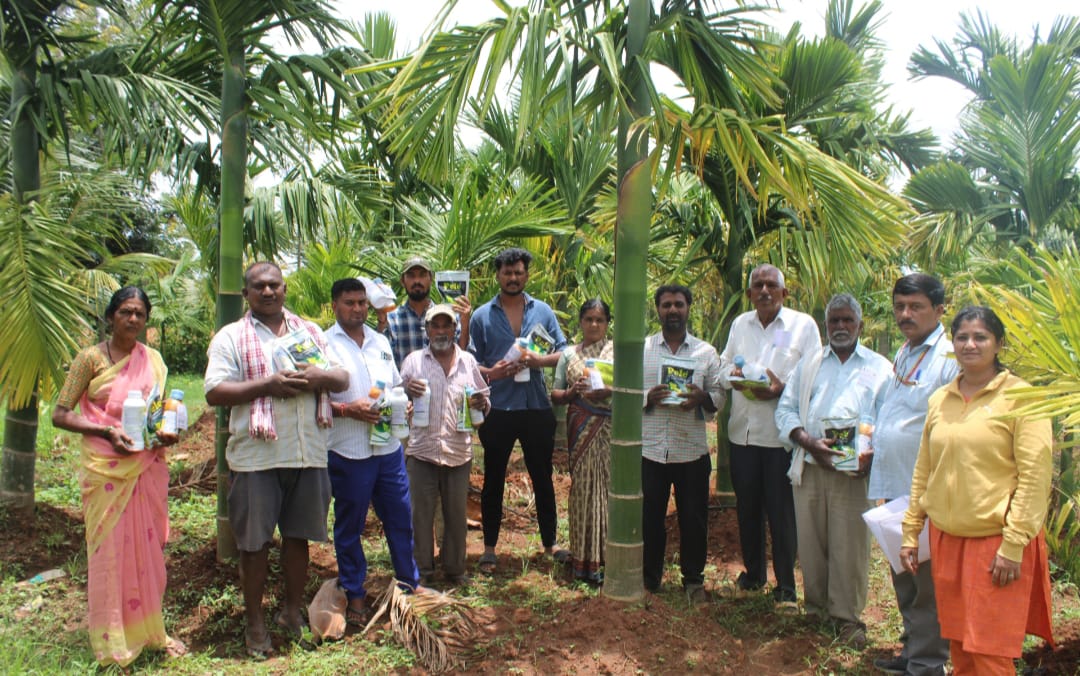 ಅಡಿಕೆ ಬೆಳೆಯಲ್ಲಿ ಎಲೆ ಚುಕ್ಕೆ ಮತ್ತು ಸುಳಿ ತಿಗಣೆ ನಿಯಂತ್ರಣ ಕುರಿತು ತರಬೇತಿ ಶಿಬಿರ