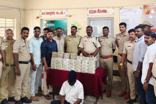 ಚಳ್ಳಕೆರೆ ಪೊಲೀಸರ ಮಿಂಚಿನ ಕಾರ್ಯಾಚರಣೆ ಆರೋಪಿ ಬಂಧನ, 96 ಲಕ್ಷ ವಶ