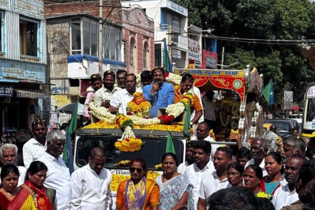 ಯಾದವ ಕಳಸ ರಥಯಾತ್ರೆಗೆ ಯಾದವ ಗೊಲ್ಲದಿಂದ ಅದ್ದೂರಿ ಸ್ವಾಗತ