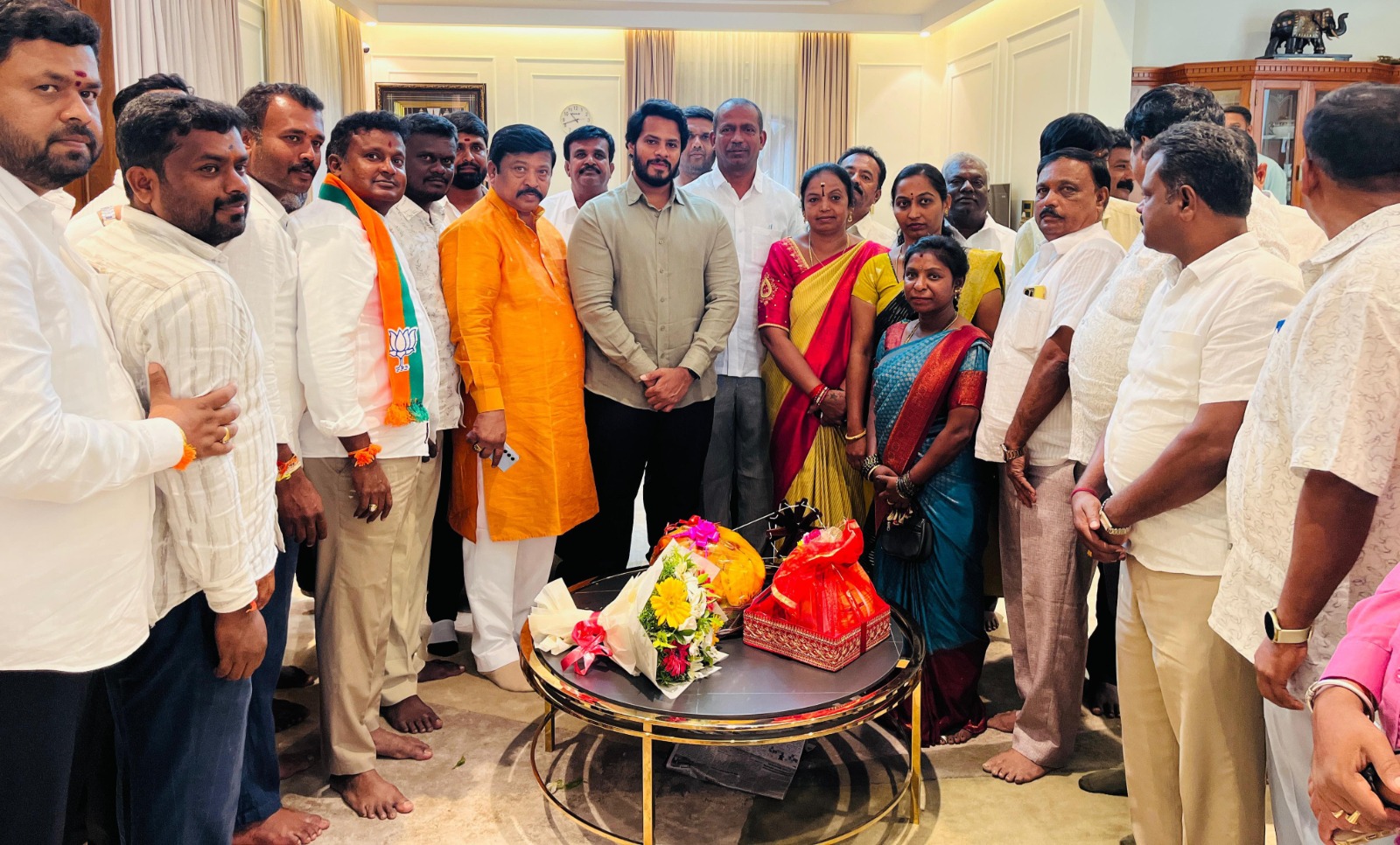 ವೇಮಗಲ್-ಕುರುಗಲ್ ಪಟ್ಟಣ ಪಂಚಾಯಿತಿ ಗೆಲುವು ಅಭಿನಂದಿಸಿದ ನಿಖಿಲ್