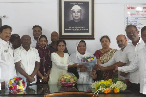 ನಗರಸಭೆ ಪ್ರಭಾರಿ ಅಧ್ಯಕ್ಷರಾಗಿ ಶಕೀಲಾಭಾನು ಅಧಿಕಾರ ಸ್ವೀಕಾರ