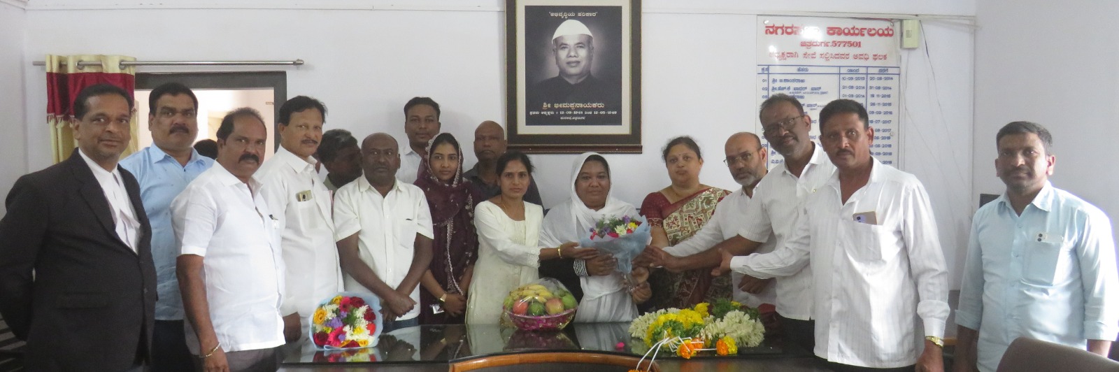 ನಗರಸಭೆ ಪ್ರಭಾರಿ ಅಧ್ಯಕ್ಷರಾಗಿ ಶಕೀಲಾಭಾನು ಅಧಿಕಾರ ಸ್ವೀಕಾರ