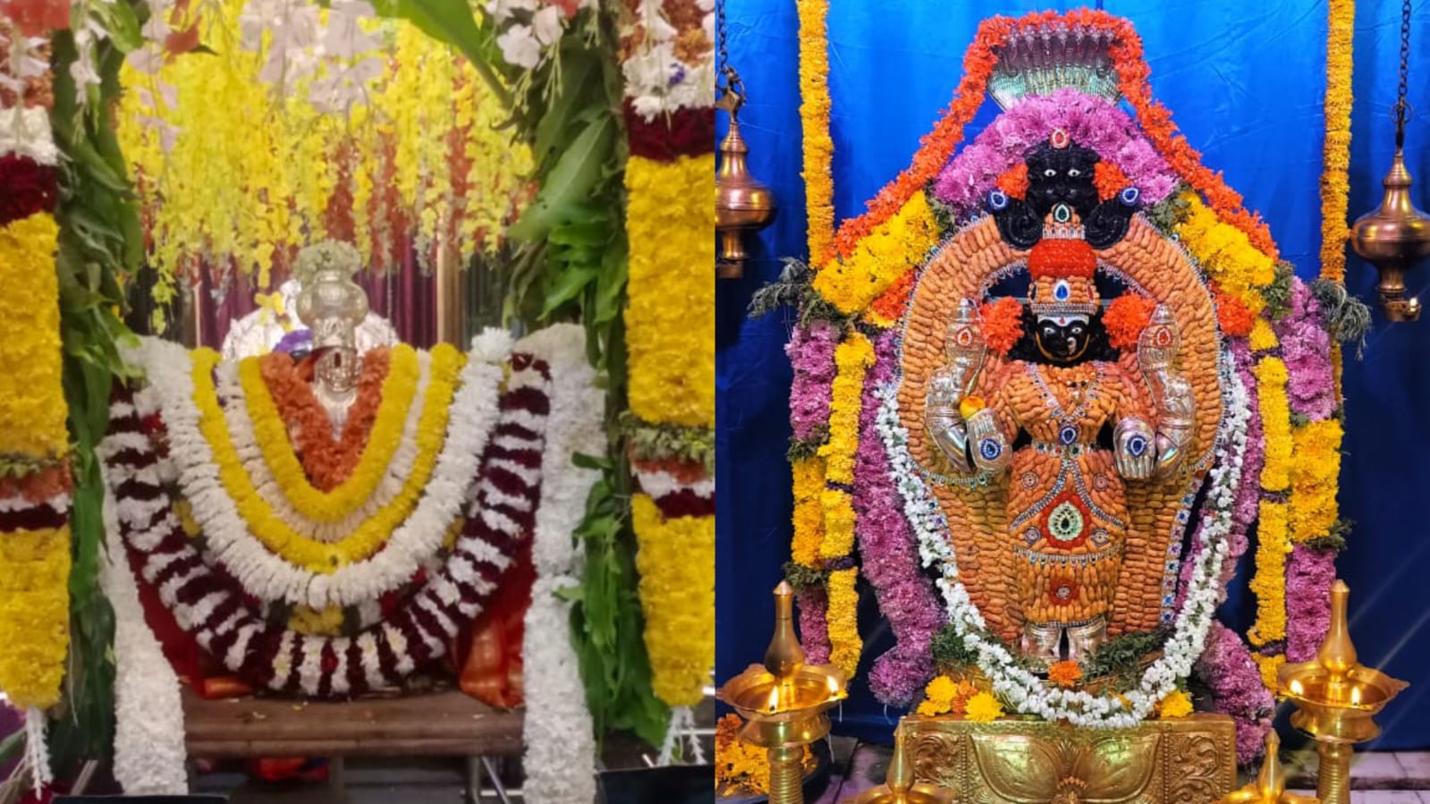 ನವರಾತ್ರಿ ಪ್ರಯುಕ್ತ ದೇವಾಲಯಗಳಲ್ಲಿ ವಿಶೇಷ ಅಲಂಕಾರ