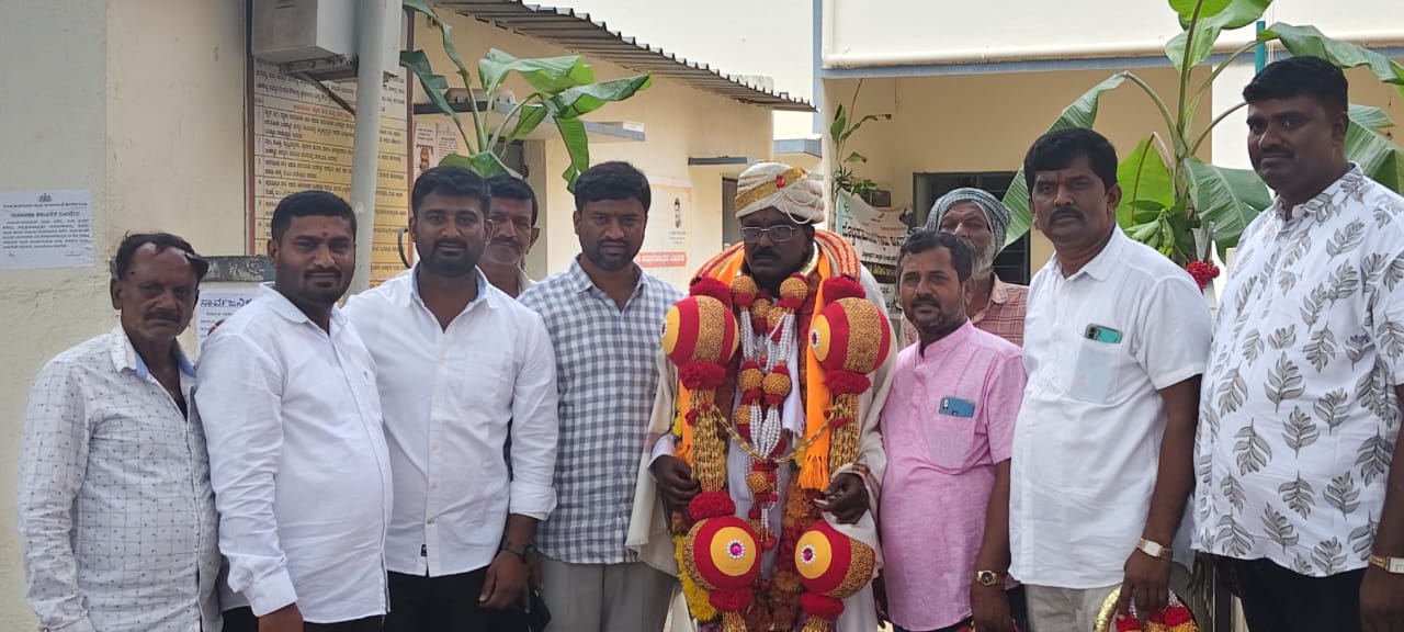  ಗ್ರಾಮ ಪಂಚಾಯ್ತಿ ನೂತನ ಅಧ್ಯಕ್ಷರಾಗಿ ರಂಗಸ್ವಾಮಯ್ಯ ಅವಿರೋಧ ಆಯ್ಕೆ