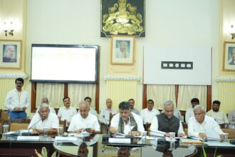 ಕೃಷ್ಣಾ ಯೋಜನೆ ಭೂಸ್ವಾಧೀನ, ಪುನರ್ವಸತಿ, ಭೂ ಪರಿಹಾರ ಕುರಿತು ಸಭೆ ನಡೆಸಿದ ಡಿಸಿಎಂ