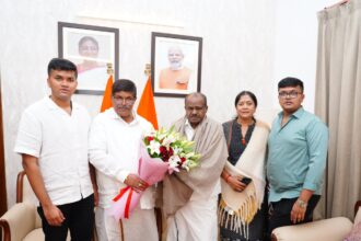 ಕೇಂದ್ರ ಸಚಿವ ಕುಮಾರಸ್ವಾಮಿ ಅವರನ್ನು ಭೇಟಿ ಮಾಡಿದ ಶಾಸಕ ಗೋಪಾಲಯ್ಯ