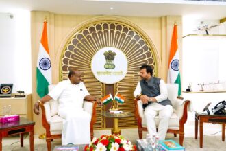 ವಿಮಾನಯಾನ ಸಚಿವ ರಾಮ್ ಮೋಹನ್ ನಾಯ್ಡು ಅವರೊಂದಿಗೆ ಚರ್ಚಿಸಿದ ಕುಮಾರಸ್ವಾಮಿ