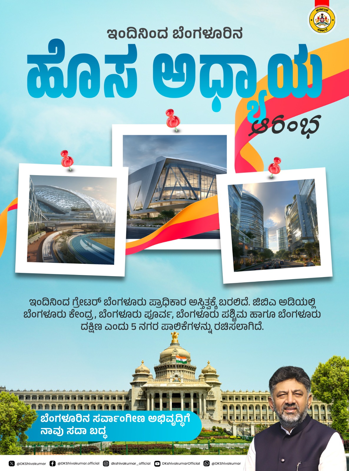 ನಮ್ಮ ಬೆಂಗಳೂರು – ಗ್ರೇಟರ್‌ ಬೆಂಗಳೂರು! ಆಗಿ ಅಸ್ತಿತ್ವಕ್ಕೆ