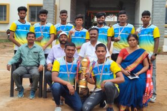 ಕಬಡ್ಡಿ ಪಂದ್ಯದಲ್ಲಿ ದ್ವಿತೀಯ ಸ್ಥಾನ ಪಡೆದ ಸರ್ಕಾರಿ ಕಲಾ ಕಾಲೇಜ್ ತಂಡ