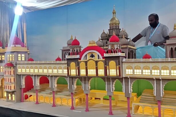 ಕೇಕ್ ನಲ್ಲಿ ಅರಳಿದ ಅರಮನೆ, ಕೃಷ್ಣರಾಜ ಒಡೆಯರ್ ಪ್ರತಿಮೆ ಹಾಗೂ ಚಿನ್ನದ ಅಂಬಾರಿ