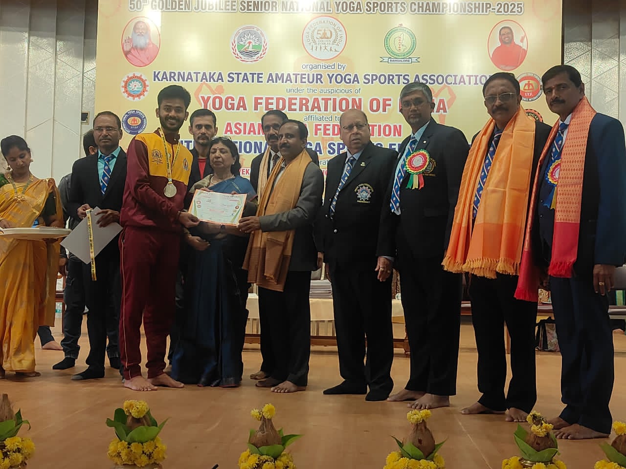 ಯೋಗ ಚಾಂಪಿಯನ್ ಷಿಪ್ ಸ್ಪರ್ಧೆಯಲ್ಲಿ ವರಪ್ರಸಾದ್ ಗೆ ಚಿನ್ನದ ಪದಕ