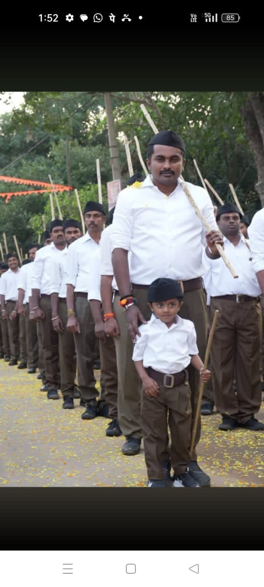 ನೂರು ವರ್ಷಚಾರಣೆ ಅಂಗವಾಗಿ ಆರ್. ಎಸ್. ಎಸ್. ಪಥ ಸಂಚಲನ