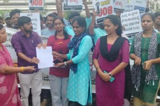 ನಿರುದ್ಯೋಗಿಗಳಿಂದ ಬೃಹತ್ ಪ್ರತಿಭಟನೆ