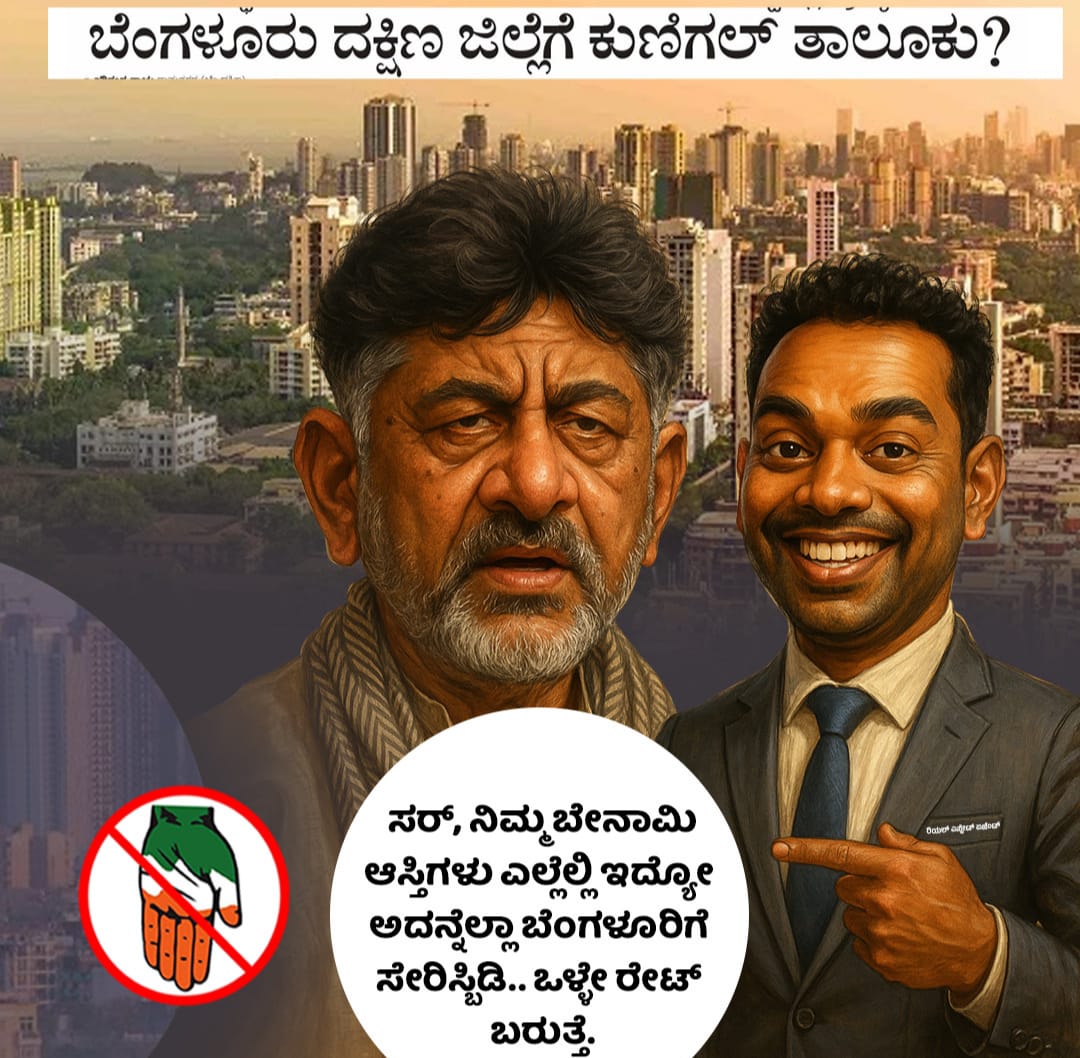 ಡಿ.ಕೆ ಶಿವಕುಮಾರ ನೀವೇನೂ ಉಪಮುಖ್ಯಮಂತ್ರಿಯೋ? ಅಥವಾ ರಿಯಲ್‌ ಎಸ್ಟೇಟ್‌ ಏಜಂಟೋ?