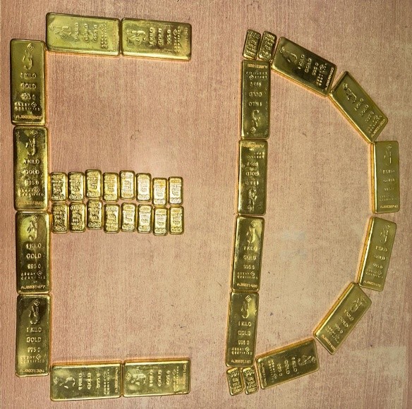 ಸತತ 4ನೇ ಬಾರಿ ಇಡಿ ದಾಳಿ, ಪಪ್ಪಿಯ 40 ಕೆಜಿ ಚಿನ್ನದ ಗಟ್ಟಿ ವಶ