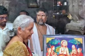 ಹಂಪಿಗೆ ಭೇಟಿ ನೀಡಿದ ವಿತ್ತ ಸಚಿವೆ ನಿರ್ಮಲಾ ಸೀತಾರಾಮನ್