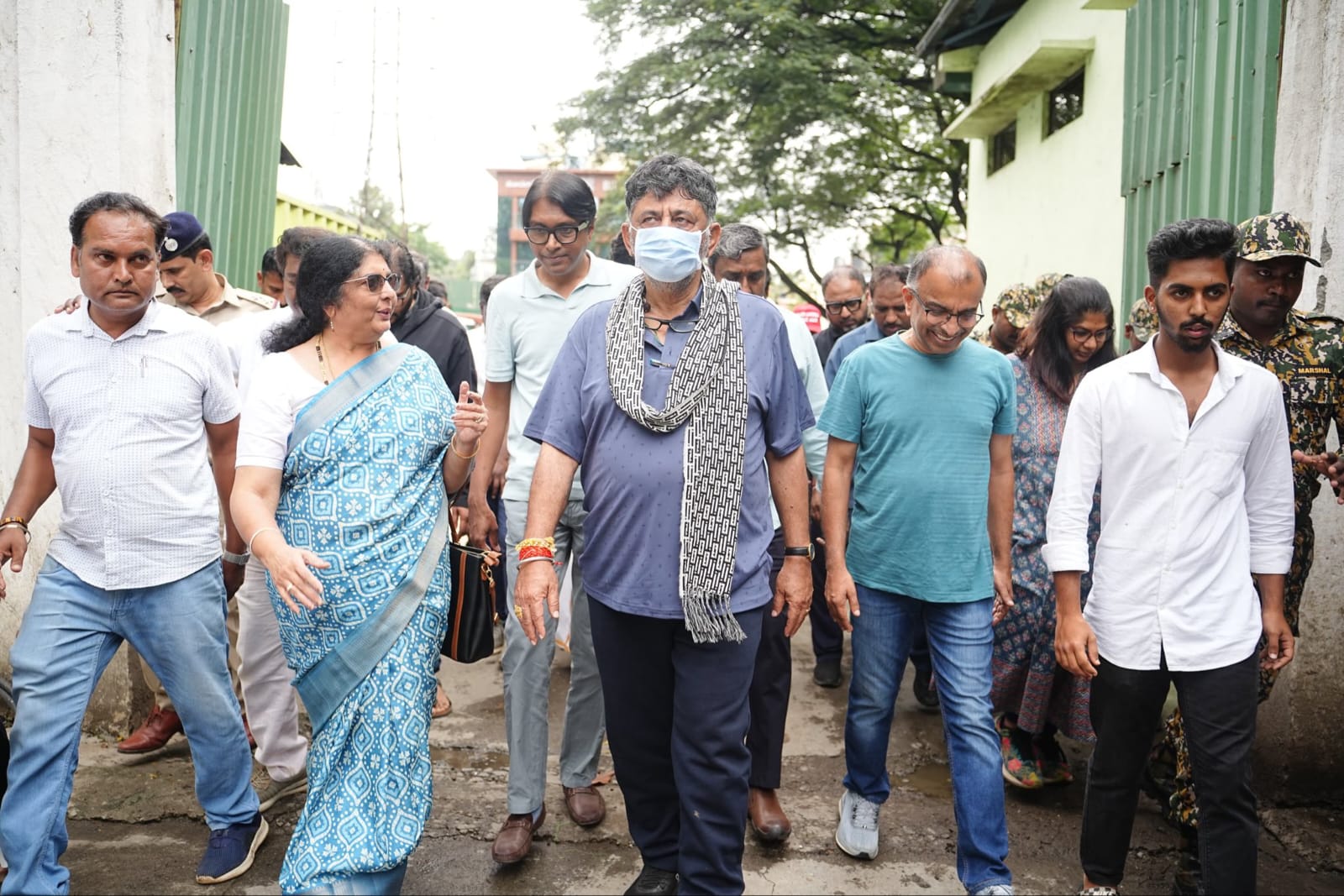 ಒಣ ತ್ಯಾಜ್ಯ ನಿರ್ವಹಣೆ ಘಟಕ ಪರಿಶೀಲಿಸಿದ ಡಿಸಿಎಂ