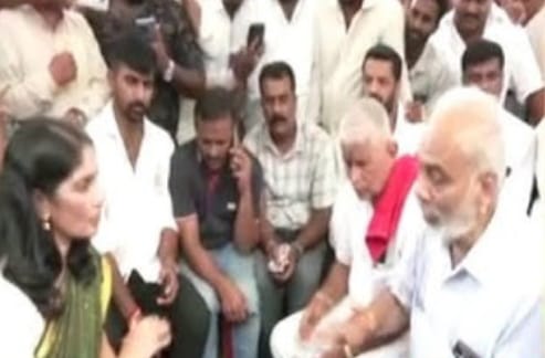 ಹಾಸನಾಂಬೆ ದರ್ಶನಕ್ಕೆ ಬಂದ ಕುಮಾರಸ್ವಾಮಿಗೆ ಅವಮಾನ, ಪ್ರತಿಭಟನೆ