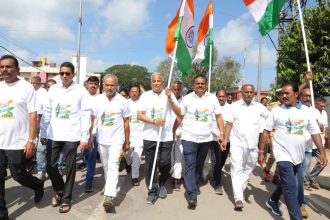 ಏಕತಾ ನಡಿಗೆ ಹೆಜ್ಜೆ ಹಾಕಿದ ಕೇಂದ್ರ ಸಚಿವ ಸೋಮಣ್ಣ